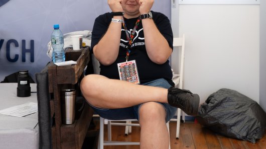 Zdjęcie przedstawia przedstawicieli UODO podczas 31. Pol'and'Rock Festivalu